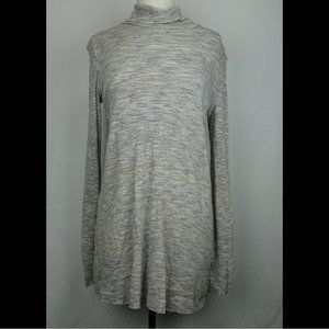 Free People Size Small OB887378 Cold-Stone Vented Split Long Sleeve Turtleneck